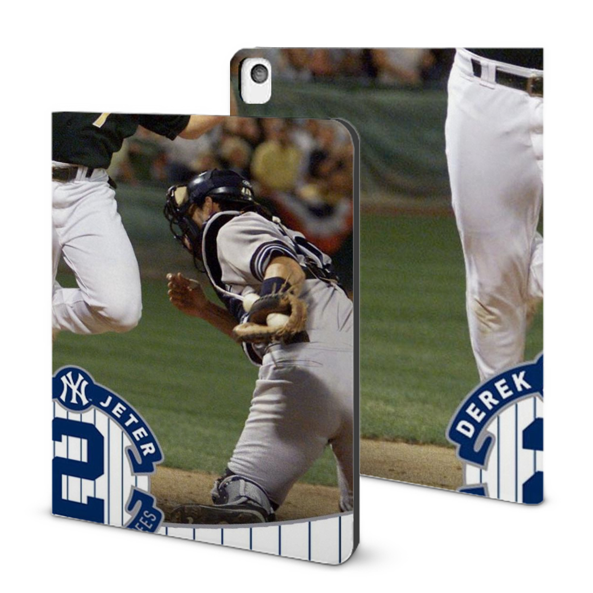 Derek Jeter 111 IPad Book-Style Case With Pencil Slot – Slim PU & TPU Cover – Full Protection, Precise Fit, Water & Scratch Resistant